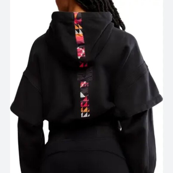 new FREE PEOPLE MOVEMENT snow flow cropped oversized hoodie sweatshirt xs - Picture 1 of 2